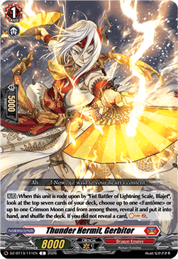 Thunder Hermit, Gerbitor - Parallactic Clash (Common) [DZ-BT13-111]