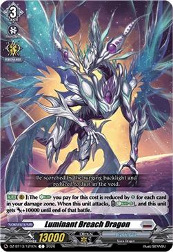 Luminant Breach Dragon - Parallactic Clash (Common) [DZ-BT13-121]