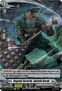Regrain Security, Spiteful Break - Parallactic Clash (Common) [DZ-BT13-126]