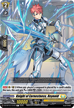 Knight of Earnestness, Reynold - Parallactic Clash (Common) [DZ-BT13-131]