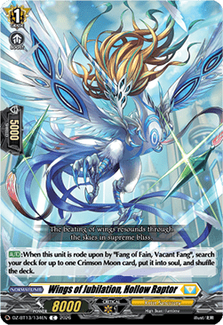 Wings of Jubilation, Hollow Raptor - Parallactic Clash (Common) [DZ-BT13-134]