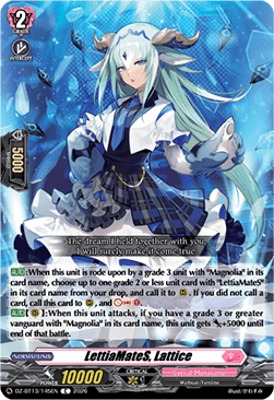 LettiaMateS, Lattice - Parallactic Clash (Common) [DZ-BT13-145]