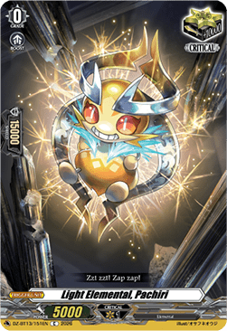 Light Elemental, Pachiri - Parallactic Clash (Common) [DZ-BT13-151]