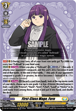 First-Class Mage, Fern  (V.1 - Special EX) - Parallactic Clash (Special EX) [DZ-BT13-EX01]