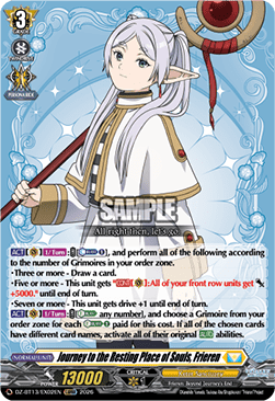 Journey to the Resting Place of Souls, Frieren  (V.1 - Special EX) - Parallactic Clash (Special EX) [DZ-BT13-EX02]
