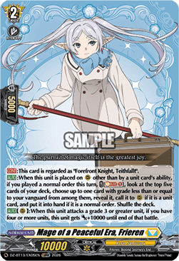 Mage of a Peaceful Era, Frieren - Parallactic Clash (Special EX) [DZ-BT13-EX05]