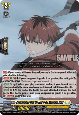 Confrontation With the Lord of the Mountain, Stark - Parallactic Clash (Special EX) [DZ-BT13-EX06]