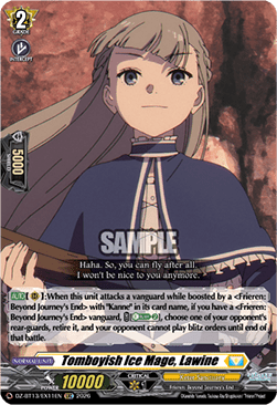 Tomboyish Ice Mage, Lawine - Parallactic Clash (Special EX) [DZ-BT13-EX11]