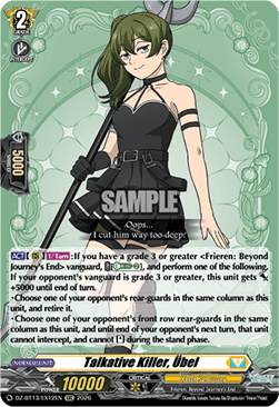 Talkative Killer, Übel - Parallactic Clash (Special EX) [DZ-BT13-EX12]