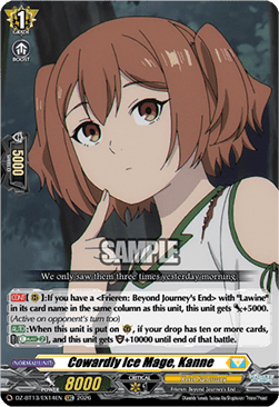 Cowardly Ice Mage, Kanne - Parallactic Clash (Special EX) [DZ-BT13-EX14]