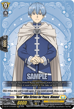 "Hero" Who Strives for Peace, Himmel - Parallactic Clash (Special EX) [DZ-BT13-EX22]