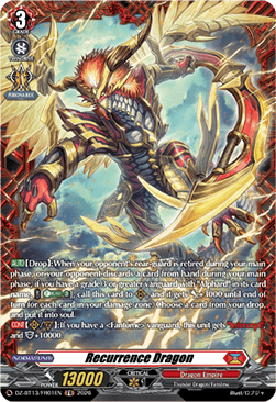 Recurrence Dragon  (V.2 - Frame Rare) - Parallactic Clash (Frame Rare) [DZ-BT13-FR01]