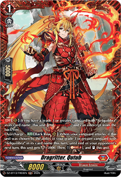 Dragritter, Qutub  (V.2 - Frame Rare) - Parallactic Clash (Frame Rare) [DZ-BT13-FR03]