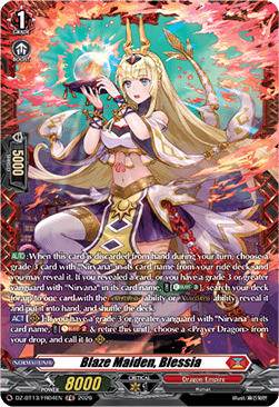 Blaze Maiden, Blessia  (V.2 - Frame Rare) - Parallactic Clash (Frame Rare) [DZ-BT13-FR04]