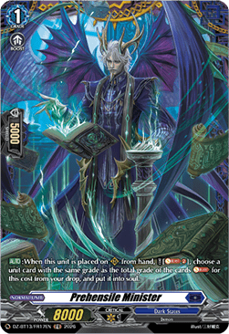 Prehensile Minister  (V.2 - Frame Rare) - Parallactic Clash (Frame Rare) [DZ-BT13-FR17]
