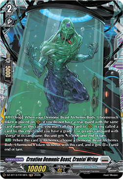 Creation Demonic Beast, Cranial Wring  (V.2 - Frame Rare) - Parallactic Clash (Frame Rare) [DZ-BT13-FR19]