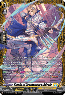 Knight of Countenance, Advole  (V.2 - Frame Rare) - Parallactic Clash (Frame Rare) [DZ-BT13-FR31]