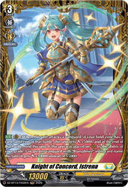 Knight of Concord, Istrena  (V.2 - Frame Rare) - Parallactic Clash (Frame Rare) [DZ-BT13-FR32]