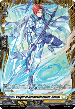 Knight of Reconsideration, Restal  (V.2 - Frame Rare) - Parallactic Clash (Frame Rare) [DZ-BT13-FR34]