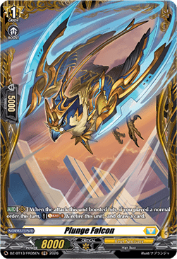 Plunge Falcon  (V.2 - Frame Rare) - Parallactic Clash (Frame Rare) [DZ-BT13-FR35]