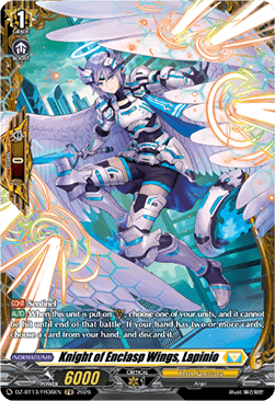Knight of Enclasp Wings, Lapinio  (V.2 - Frame Rare) - Parallactic Clash (Frame Rare) [DZ-BT13-FR36]