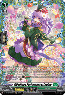 Fidelitous Performance, Croine  (V.2 - Frame Rare) - Parallactic Clash (Frame Rare) [DZ-BT13-FR39]