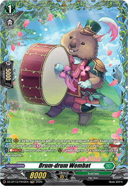 Drum-drum Wombat  (V.2 - Frame Rare) - Parallactic Clash (Frame Rare) [DZ-BT13-FR43]