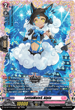 LettiaMateS, Alpin  (V.2 - Frame Rare) - Parallactic Clash (Frame Rare) [DZ-BT13-FR48]