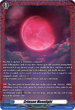 Crimson Moonlight  (V.2 - Frame Rare) - Parallactic Clash (Frame Rare) [DZ-BT13-FR55]