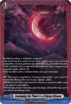 Enveloping the Planet is a Crimson Disease  (V.2 - Frame Rare) - Parallactic Clash (Frame Rare) [DZ-BT13-FR56]