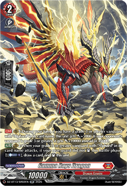 Gamma Rays Dragon  (V.3 - Silver Rare) - Parallactic Clash (Silver Rare) [DZ-BT13-SR02]