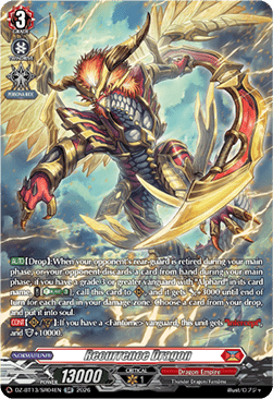 Recurrence Dragon  (V.3 - Silver Rare) - Parallactic Clash (Silver Rare) [DZ-BT13-SR04]