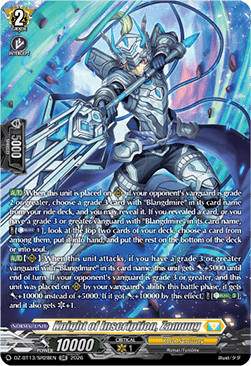 Knight of Inscription, Zamuug  (V.3 - Silver Rare) - Parallactic Clash (Silver Rare) [DZ-BT13-SR28]
