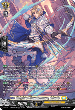 Knight of Countenance, Advole  (V.3 - Silver Rare) - Parallactic Clash (Silver Rare) [DZ-BT13-SR29]