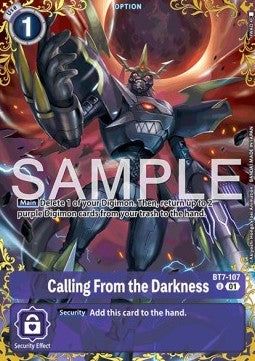 Calling From the Darkness (BT7-107) - Dual Revolution (Alternative Art) [BT-25-BT7-107]