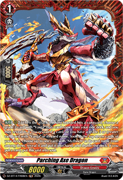 Parching Axe Dragon [D-Format] (V.2 - Frame Rare)
