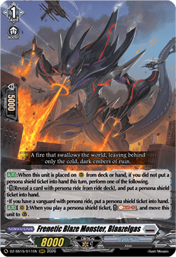 Frenetic Blaze Monster, Blaazelgas [D-Format]