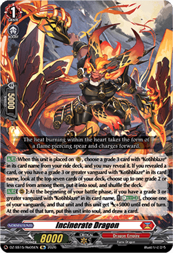 Incinerate Dragon [D-Format]