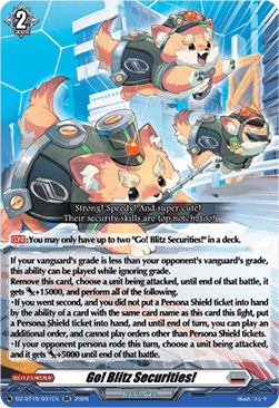 Go! Blitz Securities! [D-Format] (V.1 - Double Rare)