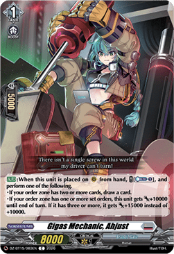 Gigas Mechanic, Ahjust [D-Format]