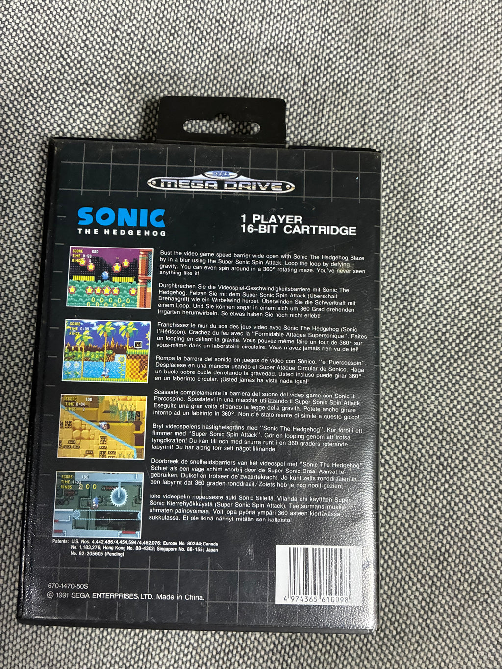 Sonic The Hedgehog (Sega Mega Drive)